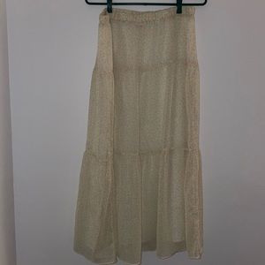 Midi Floral Skirt, Size L, Joe Fresh